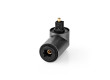 Nedis® Optický Audio Adaptér | TosLink Zástrčka - TosLink Zásuvka | 90° Úhlový | Hliníkový