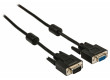 Prodlužovací kabel VGA, zástrčka VGA – zásuvka VGA, 30,0 m, černý
