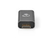 HDMI™ Adaptér | HDMI ™ Mini Connector / HDMI Zástrčka | HDMI Zásuvka / Výstup HDMI™ | Pozlacené | Přímý | Hliník | Šedá | 1 ks | Box s Okénkem
