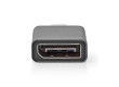 adaptér USB | USB 3.2 Gen 1 | USB Typ-C ™ Zástrčka | DisplayPort Zásuvka | Poniklované | Přímý | Hliník | Černá / Šedá | Plastový Sáček