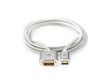 HDMI™ Kabel | Konektor HDMI ™ | DVI-D 24+1 Zástrčka | 2560x1600 | Pozlacené | 2.00 m | Opletený | Stříbrná | Box s Okénkem