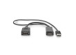 HDMI™ Adaptér | Konektor HDMI ™ | DisplayPort Zástrčka | Poniklované | Přímý | PVC | Černá | 1 ks | Plastový Sáček