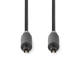 Optický audio kabel | TosLink Zástrčka | TosLink Zástrčka | 5.0 m | Kulatý | PVC | Antracitová | Box