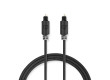 Optický audio kabel | TosLink Zástrčka | TosLink Zástrčka | 5.0 m | Kulatý | PVC | Antracitová | Box