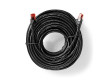 Cat 6 kabel | RJ45 (8P8C) Zástrčka | RJ45 (8P8C) Zástrčka | UTP | 20 m | Kulatý | PVC | Černá | Box