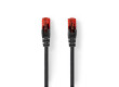 Cat 6 kabel | RJ45 (8P8C) Zástrčka | RJ45 (8P8C) Zástrčka | UTP | 20 m | Kulatý | PVC | Černá | Box