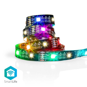 SmartLife Full Color LED Strip | Bluetooth | RGB / Teplá Bílá | 2000 mm | IP20 | RGB + 2700 K | 380 lm | Android™ / IOS