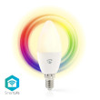 SmartLife Plnobarevná Žárovka | Wi-Fi | E14 | 470 lm | 4.9 W | RGB + Laditelná Bílá | 2700 - 6500 K | Android™ / IOS | Svíčka