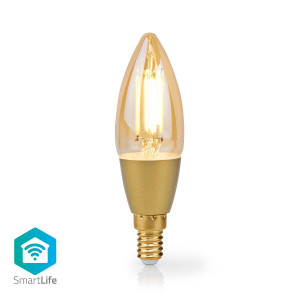 SmartLife LED žárovka | Wi-Fi | E14 | 470 lm | 4.9 W | Teplá Bílá | 1800 - 3000 K | Sklo | Android™ / IOS | Svíčka