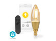 SmartLife LED žárovka | Wi-Fi | E14 | 470 lm | 4.9 W | Teplá Bílá | 1800 - 3000 K | Sklo | Android™ / IOS | Svíčka