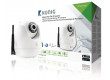 Interiérová IP kamera pro vzdálené sledování s funkcí otáčení/náklonu, bílá