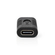 USB Adaptér | USB 3.2 Gen 2 | USB-C™ Zásuvka | USB-C™ Zásuvka | 10 Gbps | Poniklované | Černá | Plastový Sáček