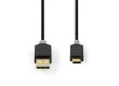 USB kabel | USB 2.0 | USB-A Zástrčka | USB-C™ Zástrčka | 480 Mbps | Pozlacené | 2.00 m | Kulatý | PVC | Antracit | Box