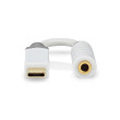 USB Adaptér | USB 2.0 | USB-C™ Zástrčka | 3,5 mm Zásuvka | 0.1 m | Kulatý | Pozlacené | PVC | Bílá | Box