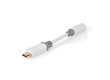 USB Adaptér | USB 2.0 | USB-C™ Zástrčka | 3,5 mm Zásuvka | 0.1 m | Kulatý | Pozlacené | PVC | Bílá | Box