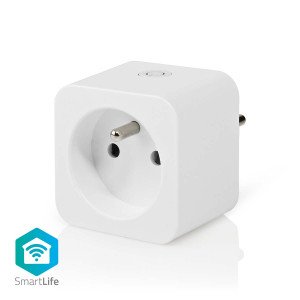 SmartLife Chytrá Zásuvka | Wi-Fi | Měřič výkonu | 3680 W | Francie / Typ E (CEE 7/6) | -10 - 45 °C | Android™ / IOS | Bílá