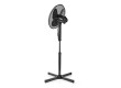 Stojanový Ventilátor | Průměr: 400 mm | 3-Rychlostní | Rotace | 45 W | Nastavitelná výška | Černá