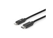 Lightning Kabel | USB 2.0 | Apple Lightning 8pinový | USB-C™ Zástrčka | 480 Mbps | Poniklované | 1.00 m | Kulatý | PVC | Černá | Obálka