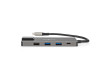USB Adaptér | USB 3.2 Gen 1 | USB-C™ Zásuvka | RJ45 Zásuvka / SD / Výstup HDMI™ / 2x USB-C™ / 3,5 mm Zásuvka / 3x USB-A Zásuvka | 5 Gbps | 0.20 m | Kulatý | Pozlacené | PVC | Antracit | Box