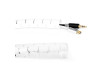 Cable management | Pouzdro | 2.00 m | 1 kusů | Maximální tloušťka kabelu: 22 mm | PE | Bílá