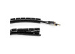 Cable management | Pouzdro | 2.00 m | 1 kusů | Maximální tloušťka kabelu: 32 mm | PE | Černá