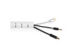 Cable management | Pouzdro | 2.00 m | 1 kusů | Maximální tloušťka kabelu: 32 mm | PE | Bílá