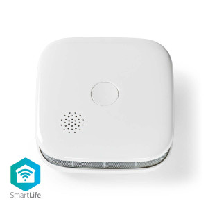 SmartLife Detektor Kouře | Wi-Fi | Napájení z baterie | Životnost snímače: 10 Rok | EN 14604 | Max. životnost baterie: 24 Měsíce | Android™ / IOS | 85 dB | Bílá