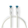 Cat 6a kabel | S / FTP | RJ45 Zástrčka | RJ45 Zástrčka | 0.50 m | Snagless | Kulatý | Opletený / PVC | Stříbrná | Box s Okénkem