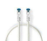 Cat 6a kabel | S / FTP | RJ45 Zástrčka | RJ45 Zástrčka | 0.50 m | Snagless | Kulatý | Opletený / PVC | Stříbrná | Box s Okénkem