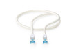 Cat 6a kabel | S / FTP | RJ45 Zástrčka | RJ45 Zástrčka | 0.50 m | Snagless | Kulatý | Opletený / PVC | Stříbrná | Box s Okénkem