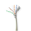 Síťový kabel Roll | CAT6a | Drát | S / FTP | Měď | 305.0 m | Vnitřní | Kulatý | LSZH | Šedá | Box