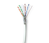 Síťový kabel Roll | CAT6 | Drát | S / FTP | Čistá měď | 100.0 m | Vnitřní | Kulatý | LSZH | Šedá | Dárkový Box