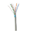 Síťový kabel Roll | CAT6 | Drát | F / UTP | CCA | 100.0 m | Vnitřní | Kulatý | PVC | Šedá | Dárkový Box