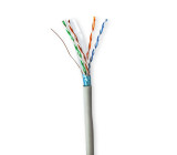 Síťový kabel Roll | CAT6 | Drát | F / UTP | CCA | 100.0 m | Vnitřní | Kulatý | PVC | Šedá | Dárkový Box