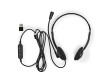 PC sluchátka | Na Uši | Stereo | USB Typ-C ™ / USB-A | Sklopnou Mikrofon | Černá