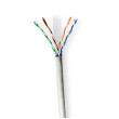 Síťový kabel Roll | CAT6 | Lanko | U/UTP | CCA | 100.0 m | Vnitřní | Kulatý | PVC | Šedá | Dárkový Box