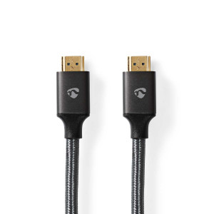 Ultra High Speed HDMI™ Kabel | Konektor HDMI ™ | Konektor HDMI ™ | 8K@60Hz | 48 Gbps | 5.00 m | Kulatý | 6.7 mm | Šedá Gun Metal | Box