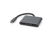 USB-C™ Adaptér | USB 3.2 Gen 1 | USB-C™ Zástrčka | 2x HDMI™ | 4K@30Hz | 0.10 m | Kulatý | Poniklované | PVC | Černá | Box