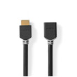 High Speed HDMI™ kabel s Ethernetem | Konektor HDMI ™ | HDMI ™ Zásuvka | 8K@60Hz | eARC | 48 Gbps | 1.00 m | Kulatý | PVC | Antracit | Box