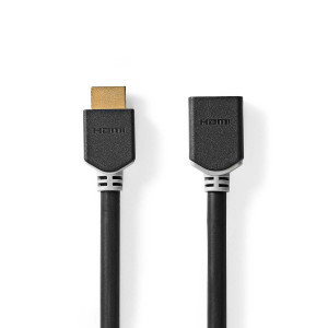 High Speed HDMI™ kabel s Ethernetem | Konektor HDMI ™ | HDMI ™ Zásuvka | 8K@60Hz | eARC | 48 Gbps | 2.00 m | Kulatý | PVC | Antracit | Box