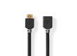 High Speed HDMI™ kabel s Ethernetem | Konektor HDMI ™ | HDMI ™ Zásuvka | 8K@60Hz | eARC | 48 Gbps | 2.00 m | Kulatý | PVC | Antracit | Box