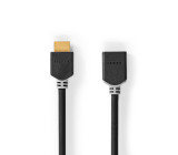 High Speed HDMI™ kabel s Ethernetem | Konektor HDMI ™ | HDMI ™ Zásuvka | 4K@60Hz | ARC | 18 Gbps | 1.00 m | Kulatý | PVC | Antracit | Box