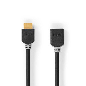 High Speed HDMI™ kabel s Ethernetem | Konektor HDMI ™ | HDMI ™ Zásuvka | 4K@60Hz | ARC | 18 Gbps | 1.00 m | Kulatý | PVC | Antracit | Box