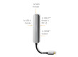 USB Multiport Adaptér | USB 3.2 Gen 1 | USB-C™ Zástrčka | RJ45 Zásuvka / USB-A Zásuvka / USB-C™ Zásuvka / Výstup HDMI™ | 5 Gbps | 0.20 m | Kulatý | Pozlacené | PVC | Antracit | Box