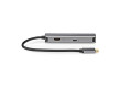 USB Multiport Adaptér | USB 3.2 Gen 1 | USB-C™ Zástrčka | RJ45 Zásuvka / USB-A Zásuvka / USB-C™ Zásuvka / Výstup HDMI™ | 5 Gbps | 0.20 m | Kulatý | Pozlacené | PVC | Antracit | Box