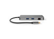 USB Multiport Adaptér | USB 3.2 Gen 1 | USB-C™ Zástrčka | Micro SD / RJ45 Zásuvka / SD / USB-C™ Zásuvka / 2x HDMI™ / 2x USB-A Zásuvka | 5 Gbps | 0.20 m | Kulatý | Pozlacené | PVC | Antracit | Box