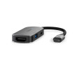 USB Multiport Adaptér | USB 3.2 Gen 1 | USB-C™ Zástrčka | USB-A Zásuvka / USB-C™ Zásuvka / Výstup HDMI™ | 5 Gbps | 0.10 m | Kulatý | Poniklované | PVC | Šedá | Box