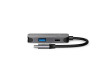 USB Multiport Adaptér | USB 3.2 Gen 1 | USB-C™ Zástrčka | USB-A Zásuvka / USB-C™ Zásuvka / Výstup HDMI™ | 5 Gbps | 0.10 m | Kulatý | Poniklované | PVC | Šedá | Box