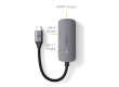 USB Multiport Adaptér | USB 3.2 Gen 1 | USB-C™ Zástrčka | USB-A Zásuvka / USB-C™ Zásuvka / Výstup HDMI™ | 5 Gbps | 0.10 m | Kulatý | Poniklované | PVC | Šedá | Box