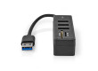 USB hub | USB-A Zástrčka | 3x USB A Zásuvka | 5 Portů port(s) | USB 3.2 Gen 1 | Napájení z USB | 5 Gbps | SD & MicroSD